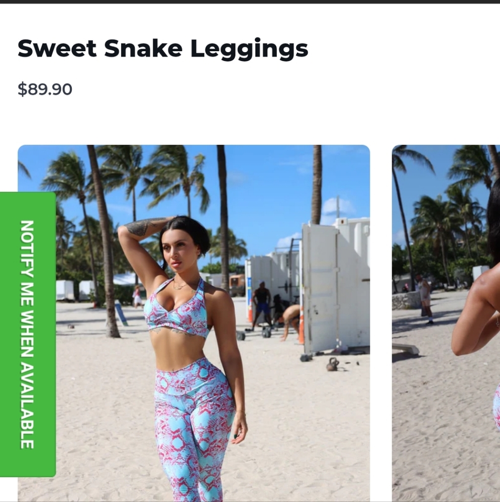 Womens Leggings From Bluebodybrazil.com, Size 0-10 S-M,  Scrunchy Butt